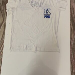 Women’s  White and Blue u of K Graphic Tee